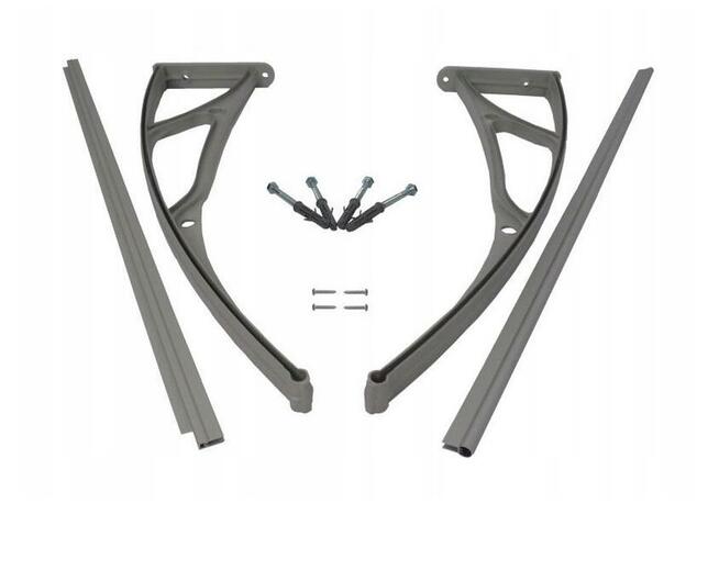 DASZEK NAD DRZWI ZADASZENIE 150x100 cm ALUMINIUM PLEXI