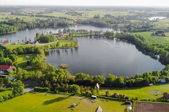 Działki tylko 30m od jeziora Sunowo - piękny widok