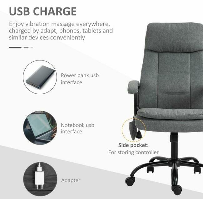 Krzesło biurowe z masażem