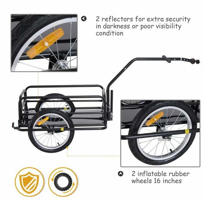 PRZYCZEPA TRANSPORTOWA ROWEROWA