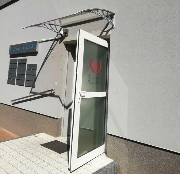 DASZEK NAD DRZWI ZADASZENIE 150x100 cm ALUMINIUM PLEXI