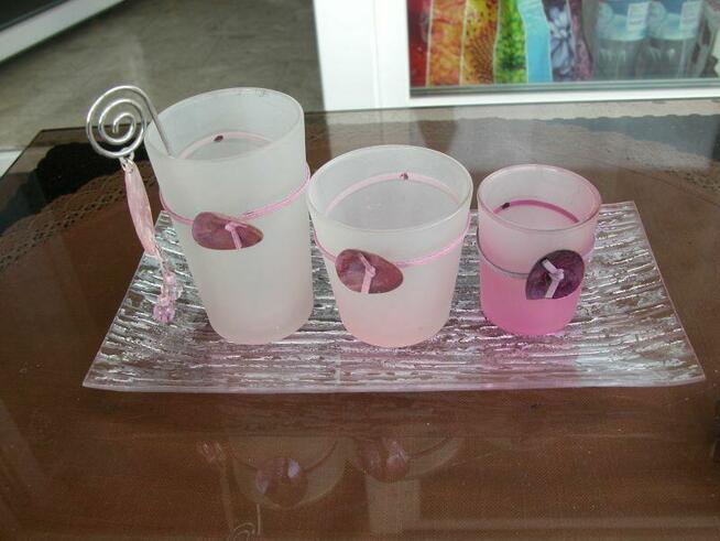 ręcznie zdobiony szklany świecznik formano