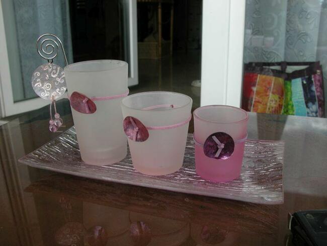 ręcznie zdobiony szklany świecznik formano