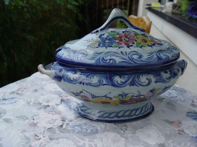 kolekcja stara sygnowana waza ręcznie malowana