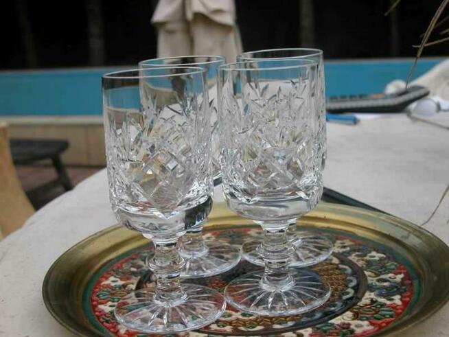 kolekcjonerskie kryształowe lampki 4 sztuki