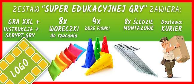 OCTOPUS gra podłogowa XXL dla DZIECI do skakania i zabawy