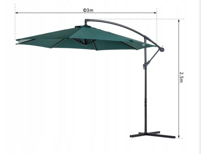 Parasol ogrodowy duży