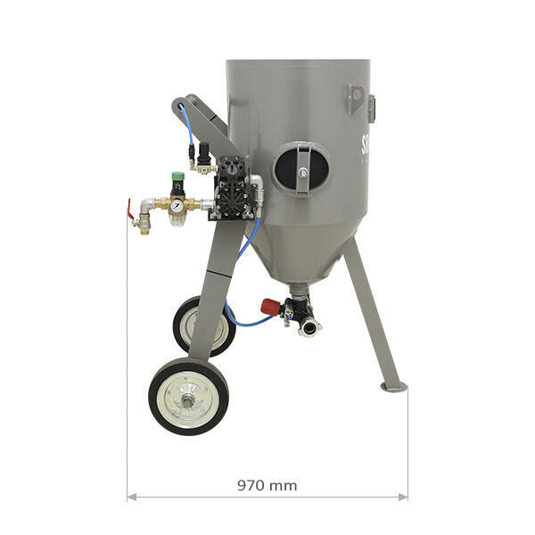 Piaskarka hydropiaskarka sodowarka 76L ZESTAW BHP piaskarka