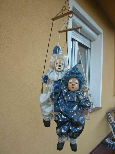 lalka porcelanowa pajac 2 sztuki