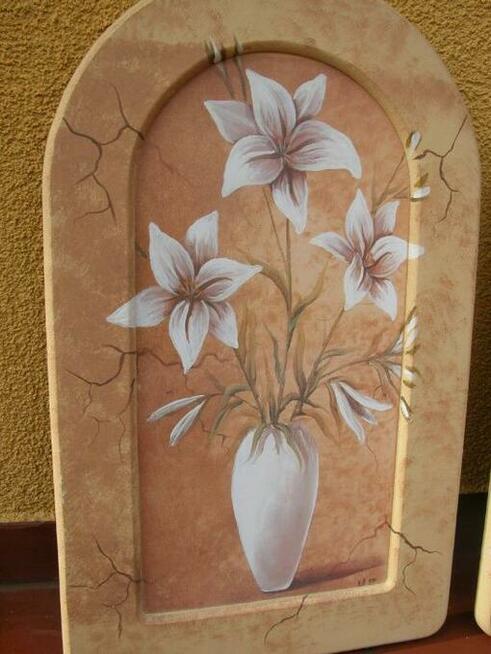 obraz kwiaty 2 sztuki o wymiarach 51/31cm