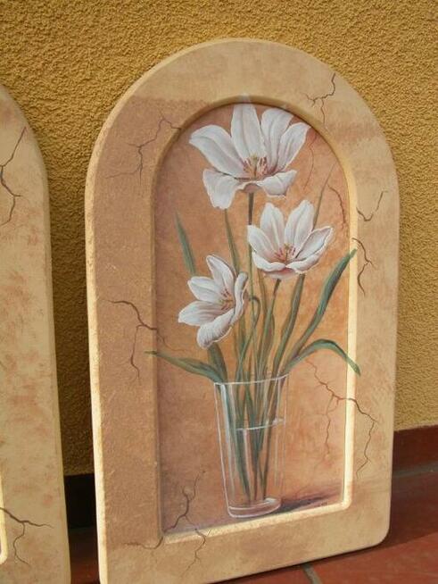 obraz kwiaty 2 sztuki o wymiarach 51/31cm