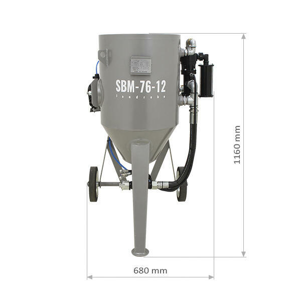 Piaskarka hydropiaskarka sodowarka 76L ZESTAW BHP piaskarka