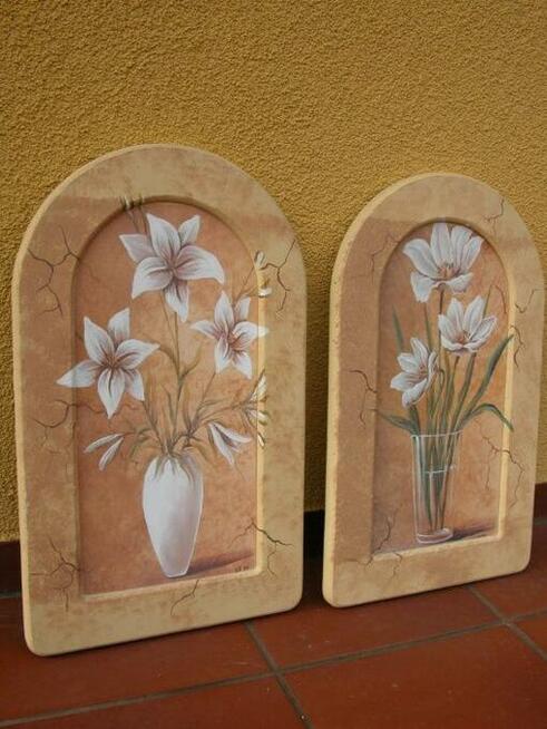 obraz kwiaty 2 sztuki o wymiarach 51/31cm