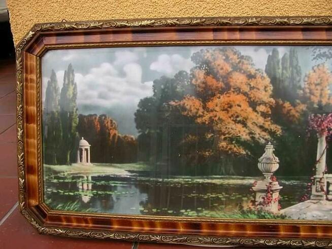 stary obraz oleodruk 80/40cm