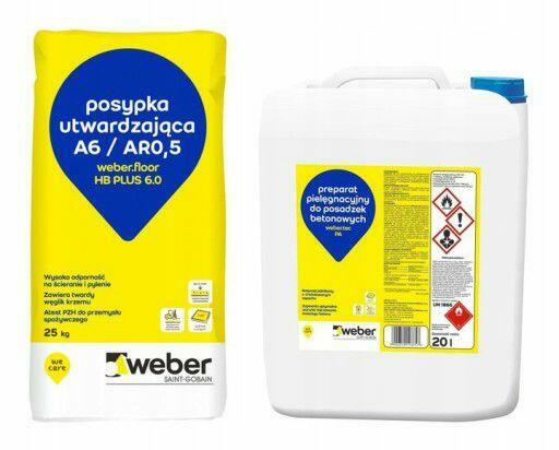 MOCNA Posypka utwardzająca do posadzek betonowych25KG WEBER