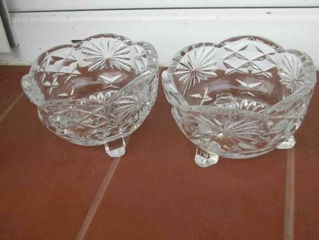 stare kryształowe miseczki 2 szt