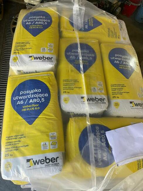 MOCNA Posypka utwardzająca do posadzek betonowych25KG WEBER