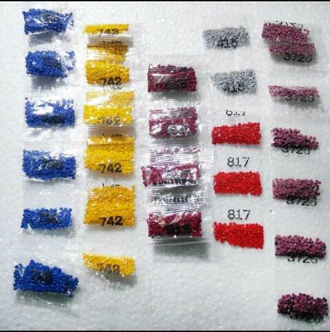 DIAMENTY DIAMENCIKI OKRĄGŁE DO HAFTU DIAMENTOWEGO NOWE PACZK