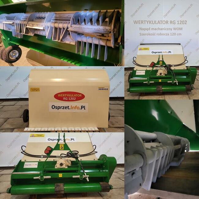 WERTYKULATOR – AREATOR – RG1200 NAPĘD MECHANICZNY WOM