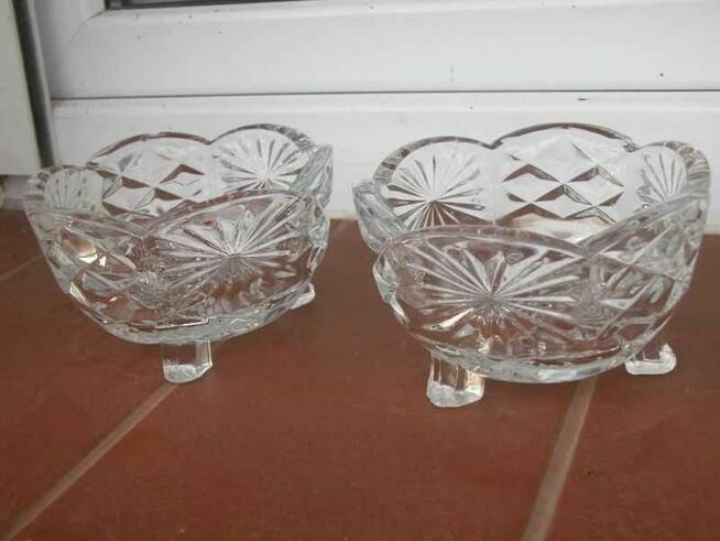 stare kryształowe miseczki 2 szt