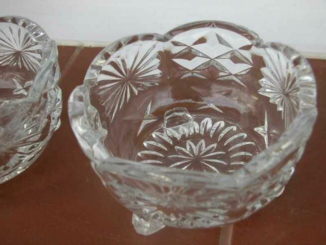 stare kryształowe miseczki 2 szt