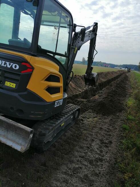 Usługi Minikoparka 2.5 t wiertnica fi 250 PRZECISK KRET