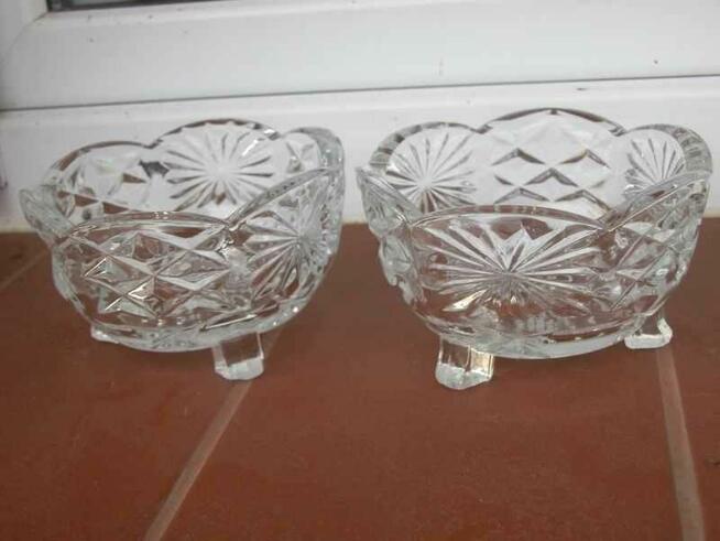 stare kryształowe miseczki 2 szt