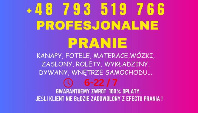 PROFESJONALNE PRANIE