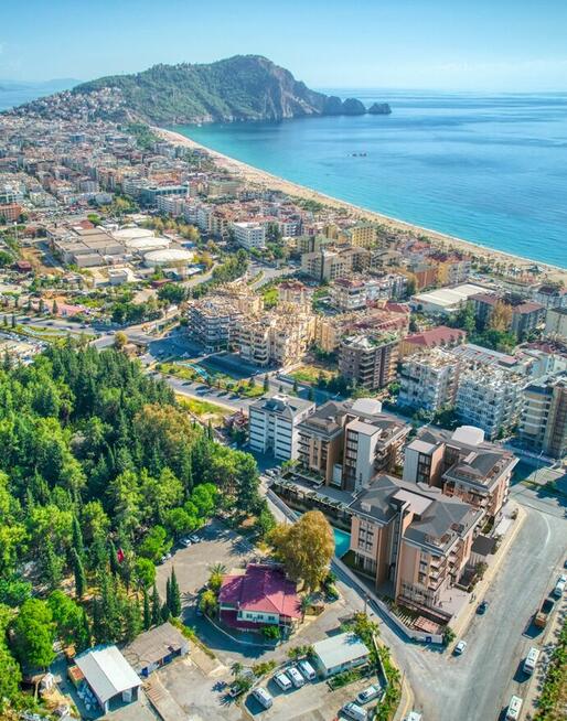 Alanya, nowy kompleks 150 metrów od plaży Kleopatry - Turcja