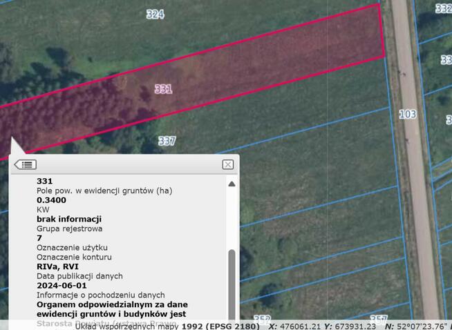 Sprzedam kompleks działek rolno -budowlanych z siedliskiem