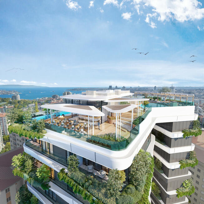 Mieszkania z widokiem na Bosfor w Beşiktaş w Stambule