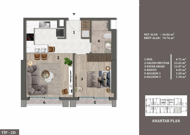 Apartamenty w kompleksie pierwszej klasy w Maslak w Stambule