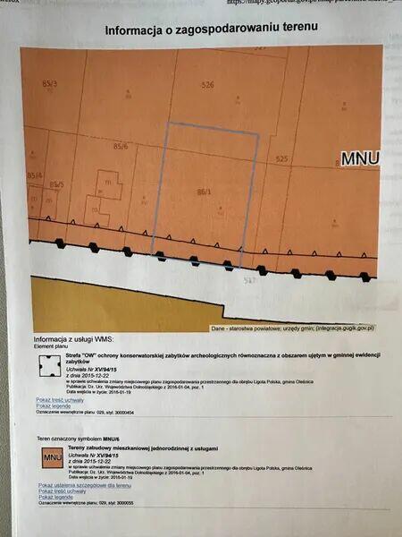 Działka budowlana, mieszkalno - usługowa, dojazd asfaltowy