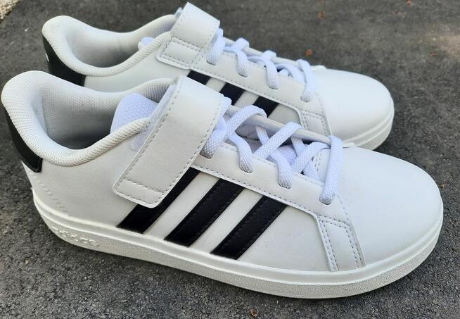 34 ADIDAS GRAND COURT dziecięce na rzep 22 cm