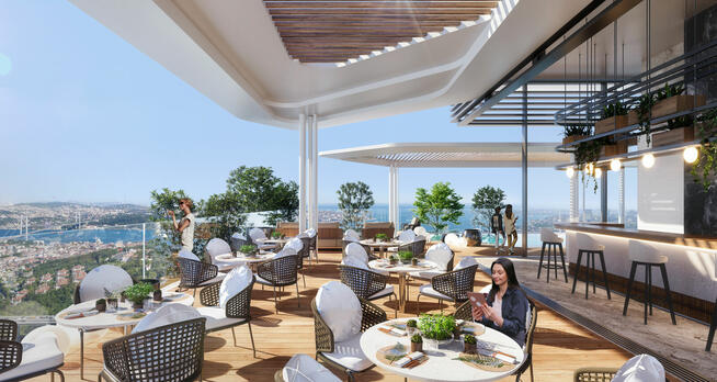 Mieszkania z widokiem na Bosfor w Beşiktaş w Stambule