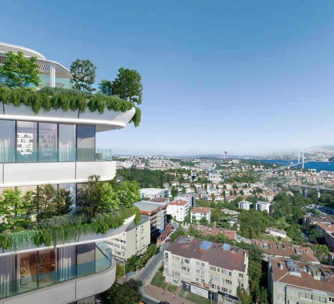 Mieszkania z widokiem na Bosfor w Beşiktaş w Stambule