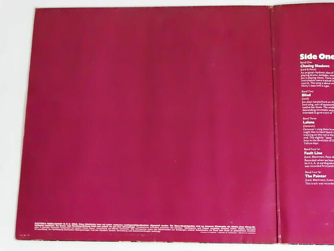 DEEP PURPLE – DEEP PURPLE LP WINYL 1969 R. LABEL : HARVEST –