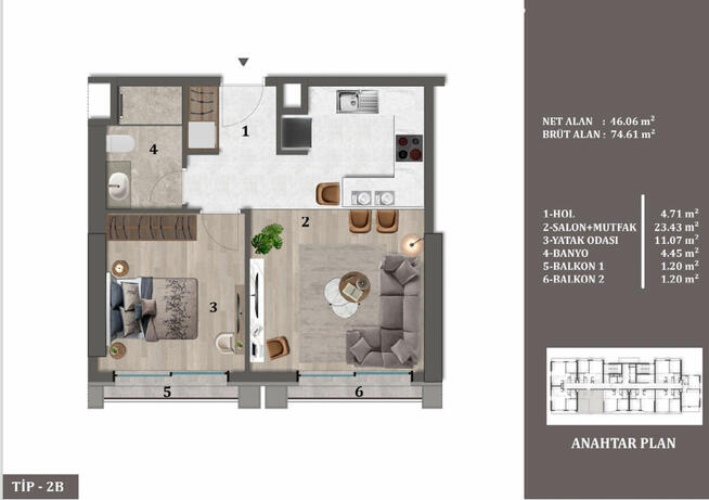 Apartamenty w kompleksie pierwszej klasy w Maslak w Stambule