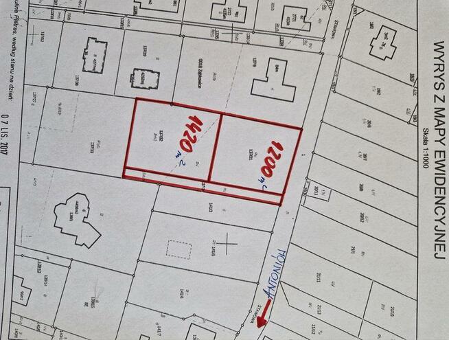 Działka budowlana 1200 m kw