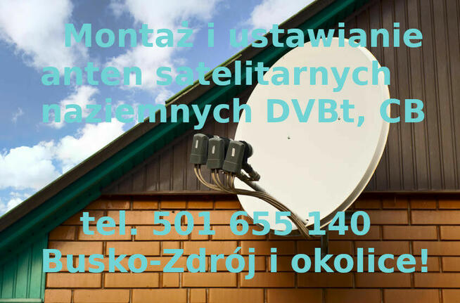 Montaż anten Kielce, ustawianie satelitarnego sygnału Serwis