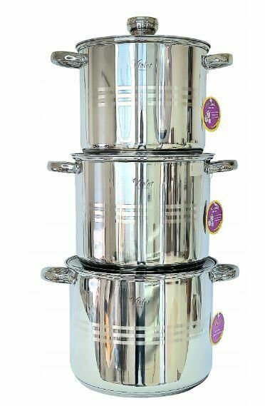 Zestaw 3 garnków Rosołowych- VIOLET