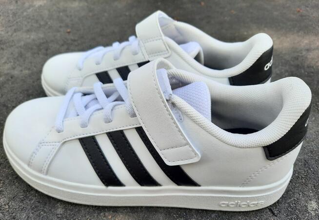 34 ADIDAS GRAND COURT dziecięce na rzep 22 cm