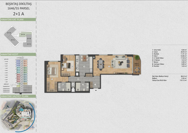 Mieszkania z widokiem na Bosfor w Beşiktaş w Stambule