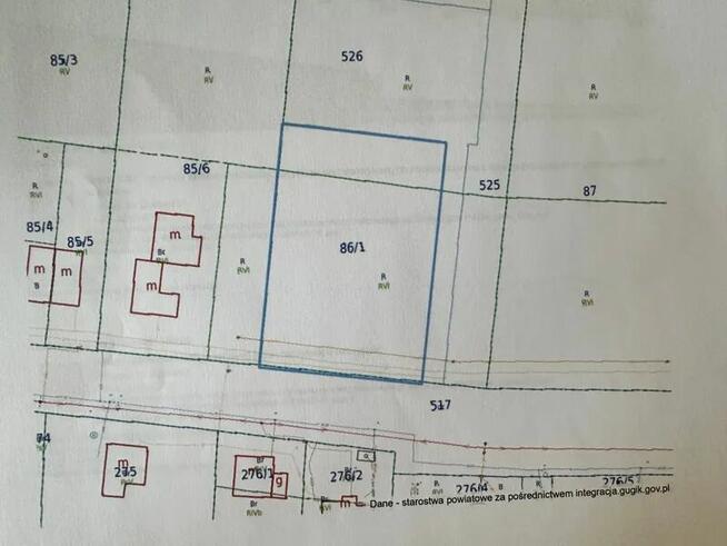 Działka budowlana, mieszkalno - usługowa, dojazd asfaltowy