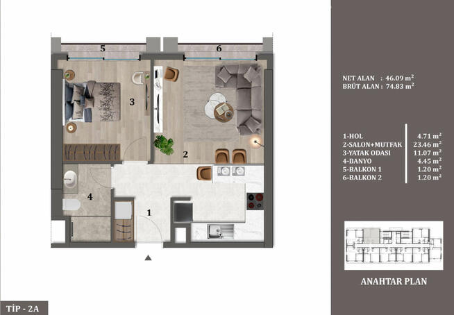 Apartamenty w kompleksie pierwszej klasy w Maslak w Stambule