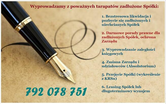 Wyprowadzamy z poważnych tarapatów zadłużone Spółki