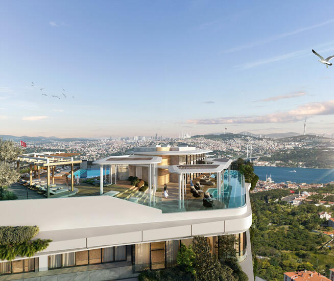 Mieszkania z widokiem na Bosfor w Beşiktaş w Stambule