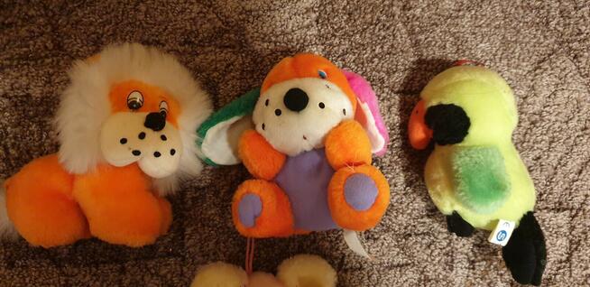 Pluszaki, maskotki z lat 90-tych (14 sztuk)