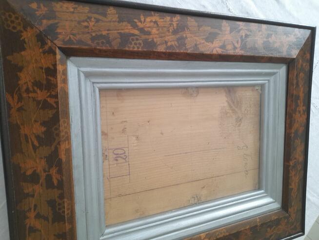 Ramko drewniane do obrazu z 1941 r pięknie zdobiona