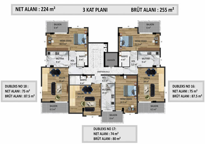 Komfortowe apartamenty w Oba w Alanyi TURCJA